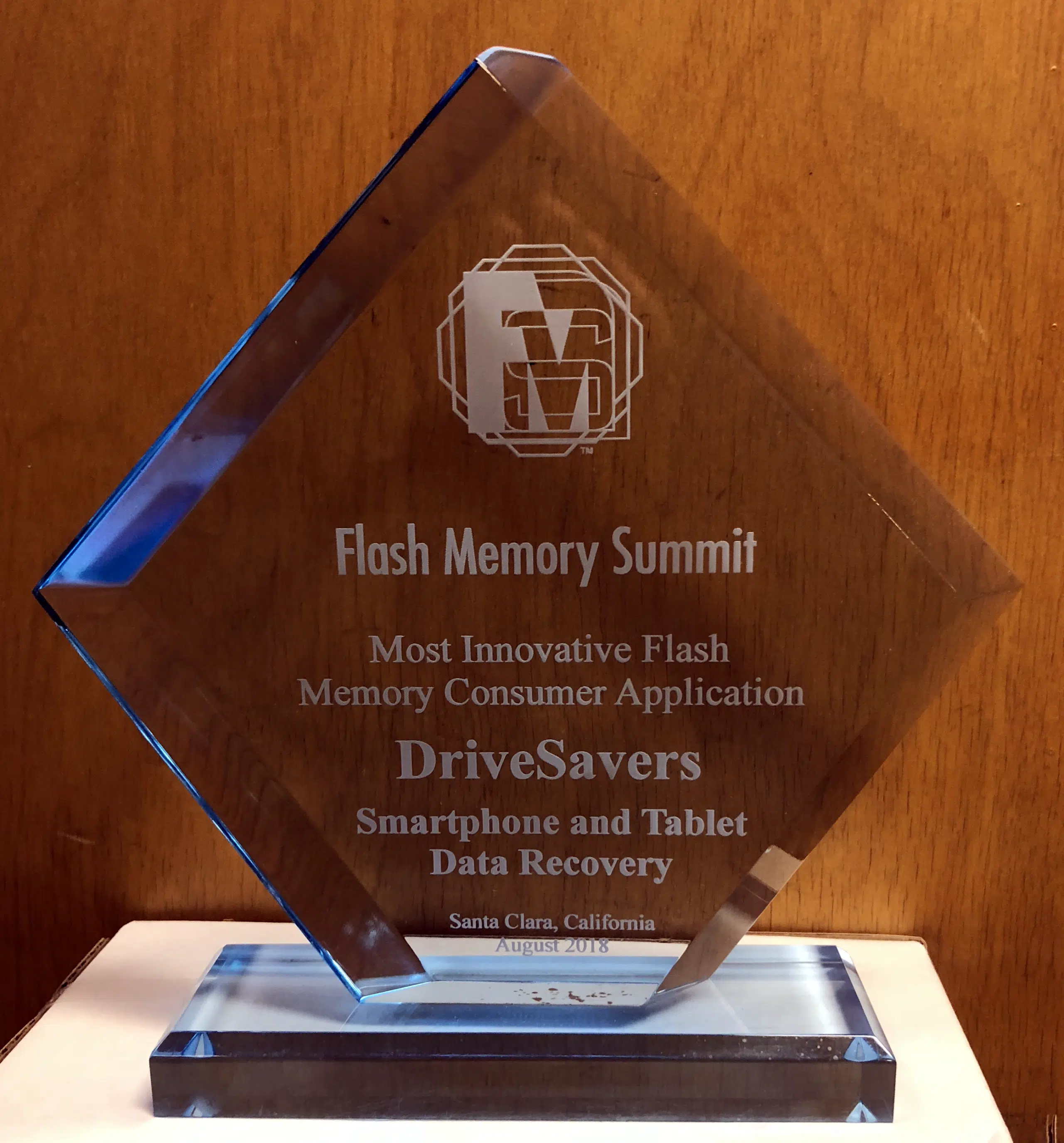 DriveSavers Wins 2018 Most Innovative Flash Memory Consumer Application Award