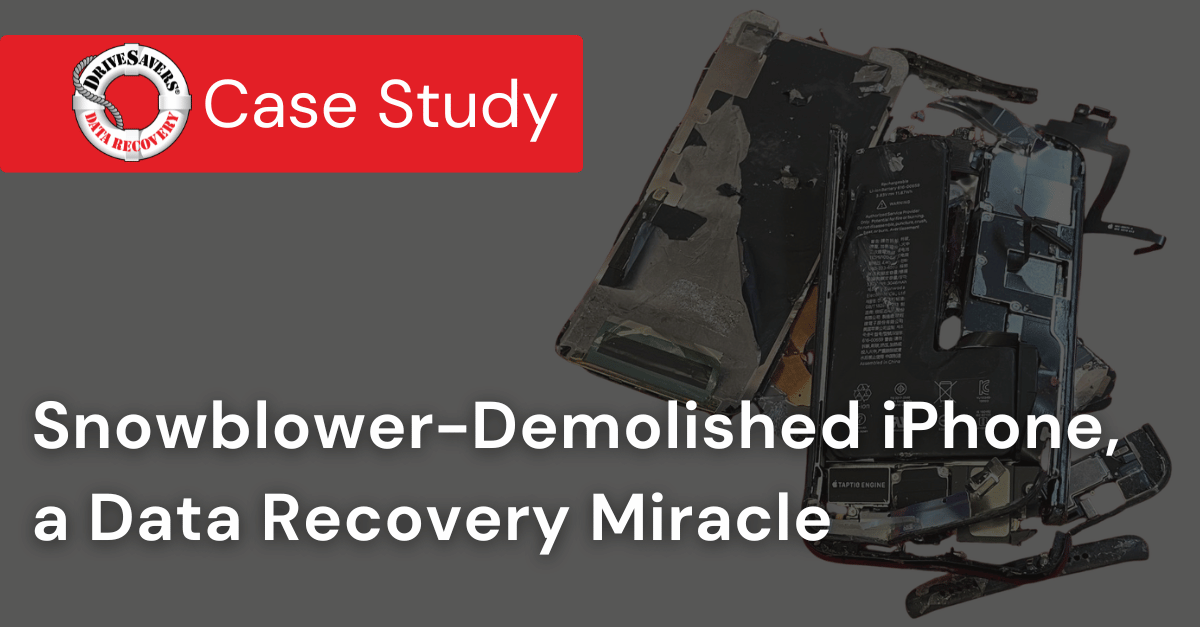 iPhone destruido por una quitanieves: un milagro de recuperación de datos