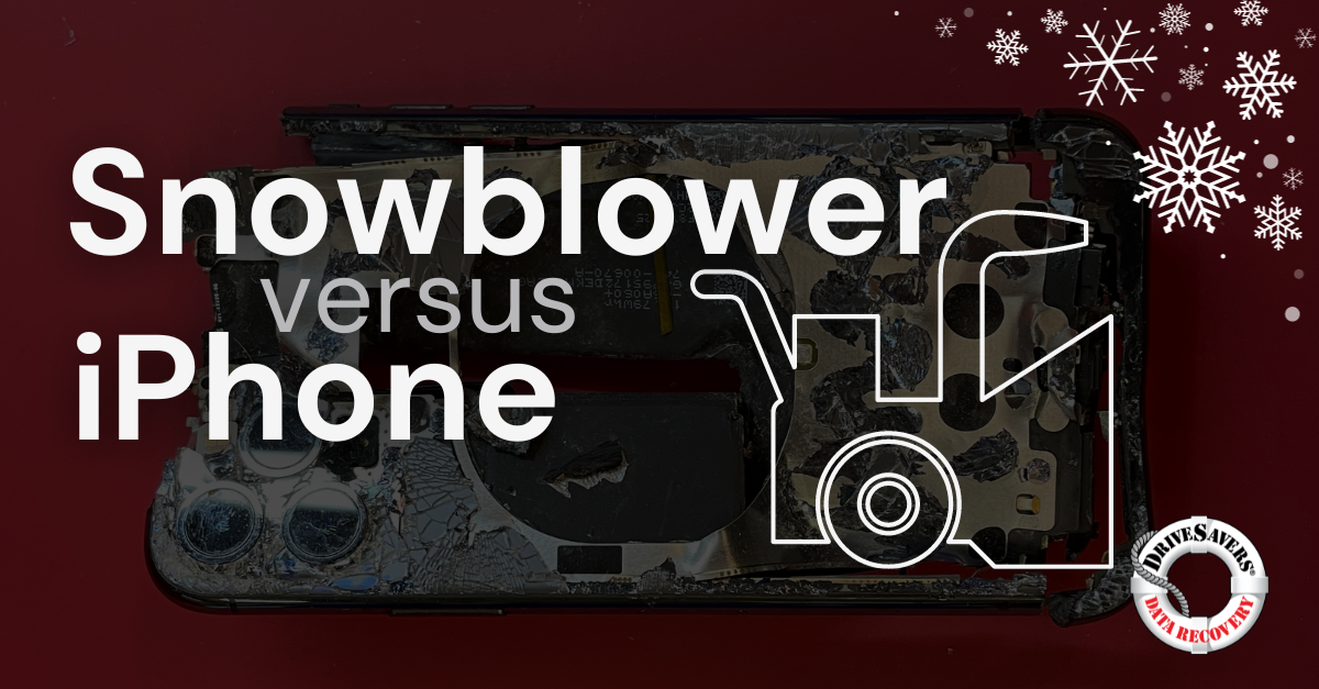 Snowblower-Demolished iPhone, a Data Recovery Miracle