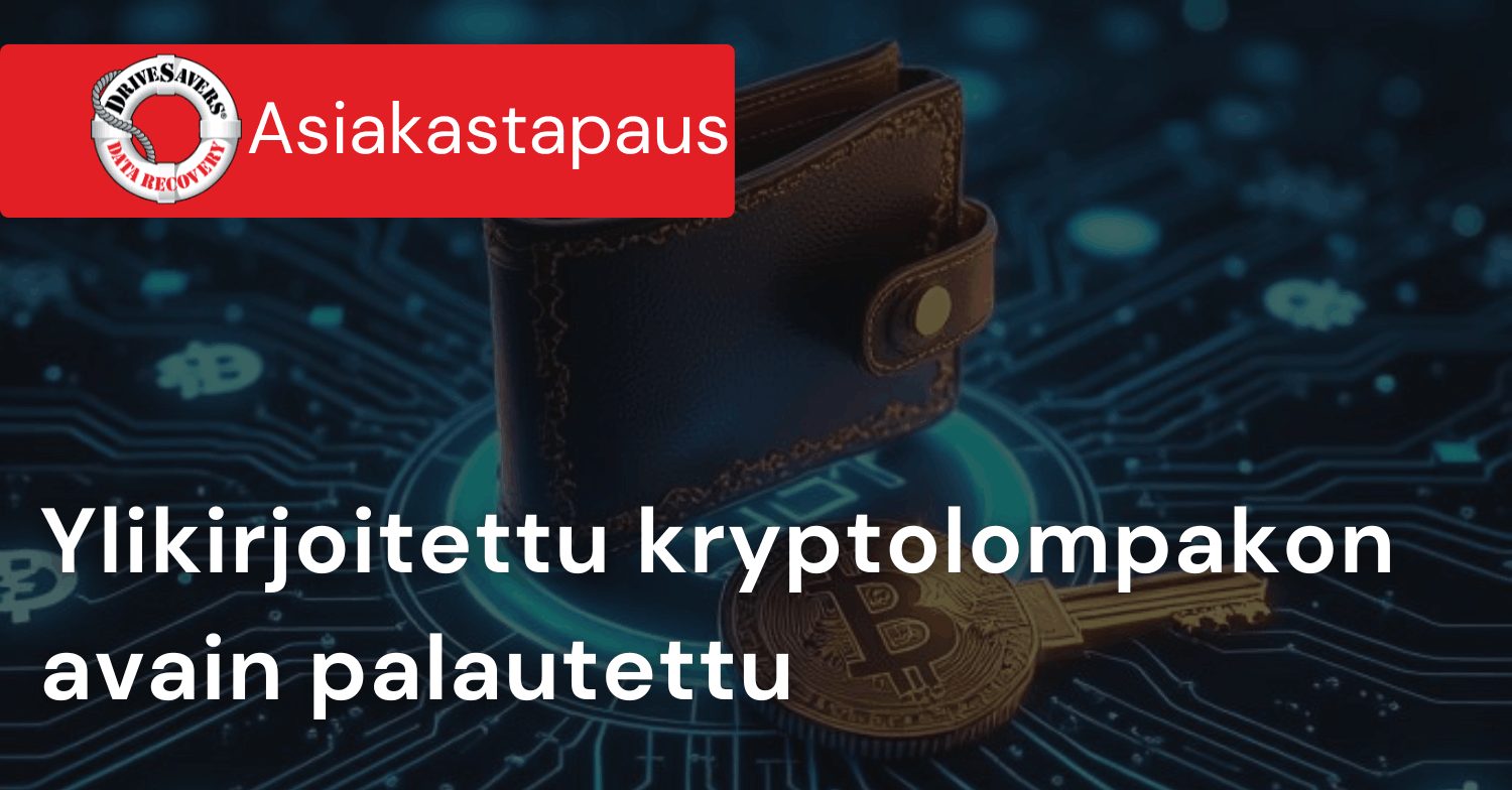 Ylikirjoitettu kryptolompakon avain palautettu