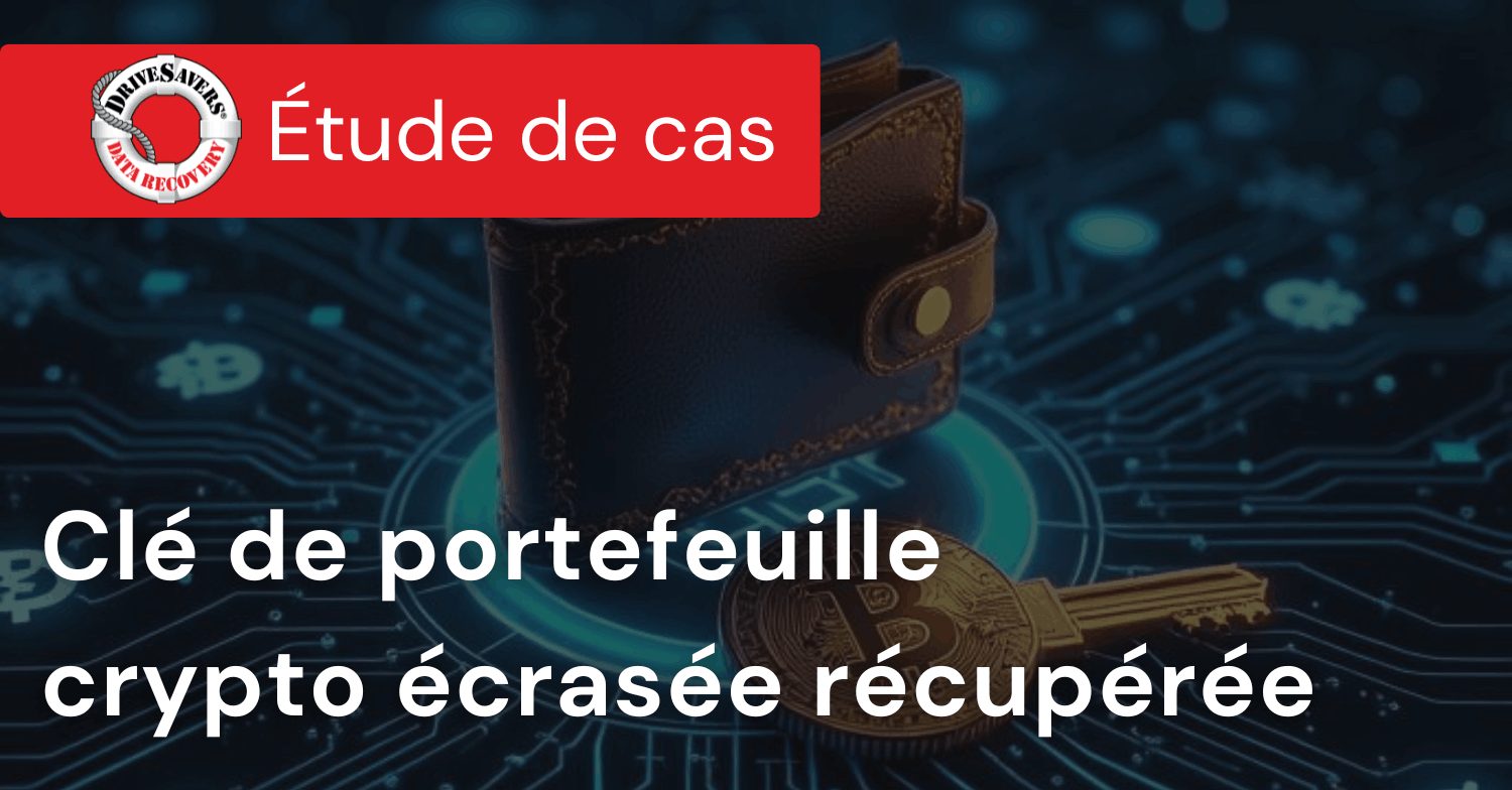 Clé de portefeuille crypto écrasée récupérée